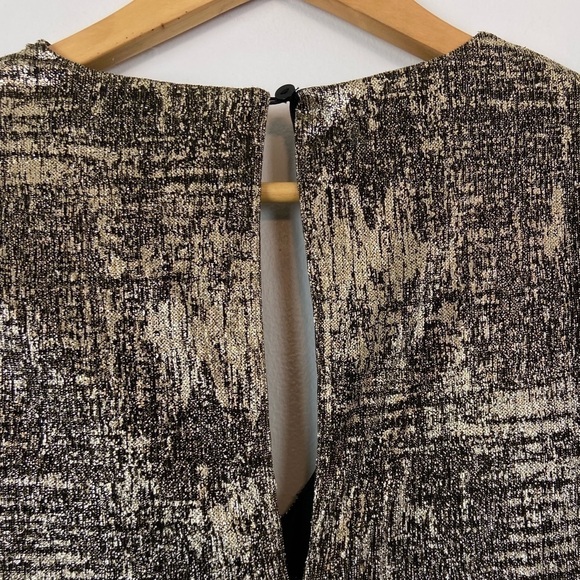 MONSOON Vanessa Midi Twist Dress Gold - Picture 16 of 16